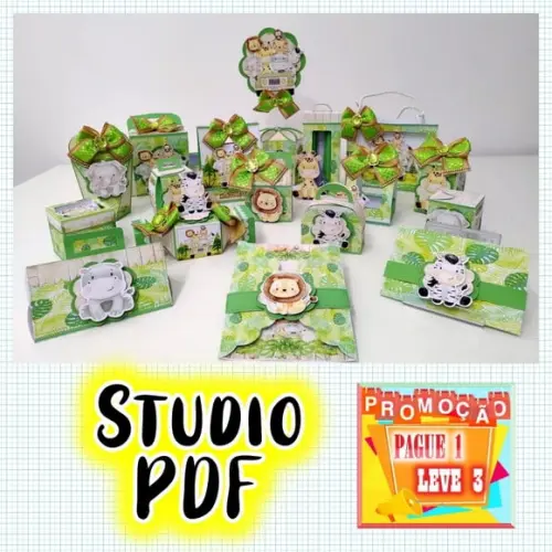 Arquivo de corte Safari verde *Studio/PDF*