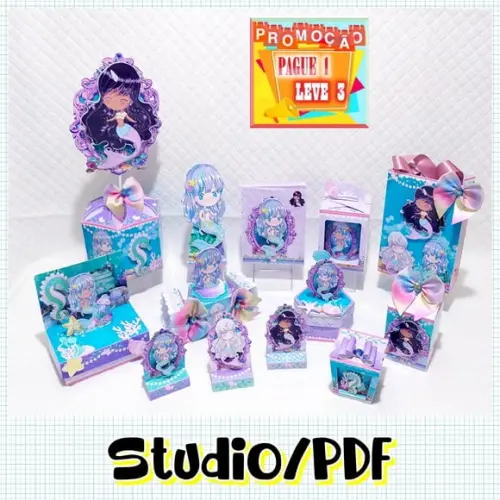 Arquivo de Corte Sereia Luxo Lilás Studio pdf