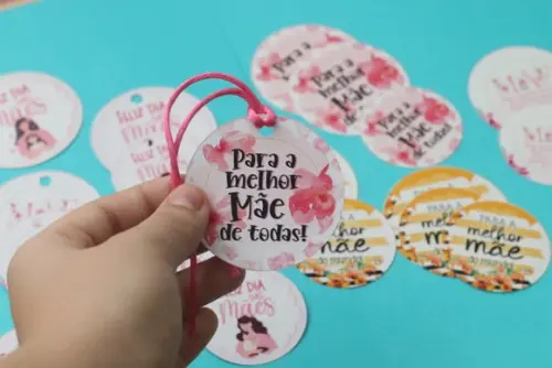 Arquivo de Corte Tag - Dia das Mães *PNG/PDF
