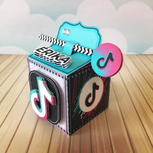 Arquivo de corte Tik tok Sudio/PDF/PNG