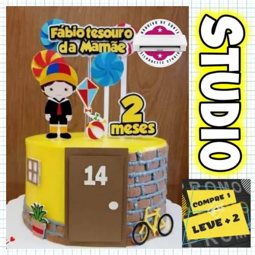 Arquivo de Corte Topo de Bolo Kiko do Chaves Baby
