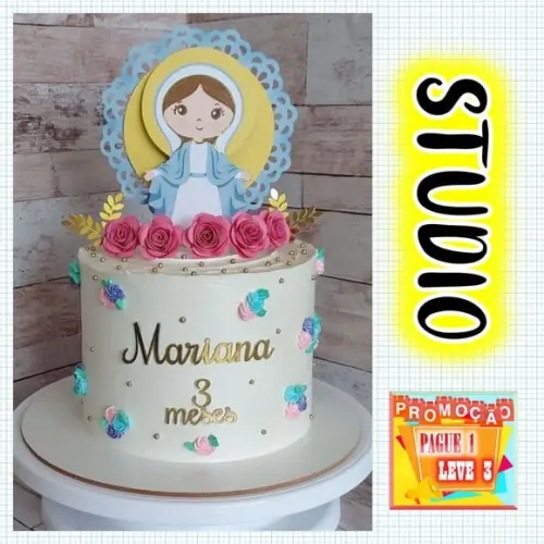 Arquivo De Corte Topo De Bolo Nossa Senhora *studio