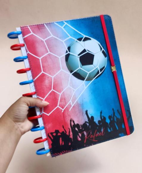 Caderno Universitario 8 Matérias de Disco Personalizado