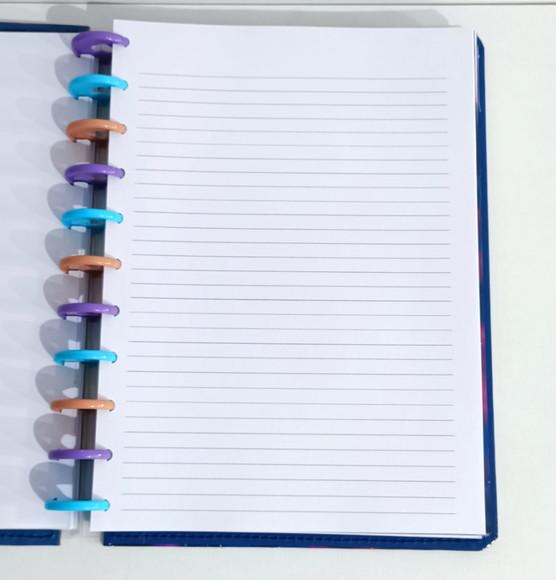 Caderno Universitario 8 Matérias de Disco Personalizado
