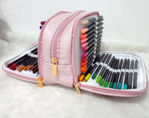 Estojo Big 100 Pens Personalizado - Estojo Triplo