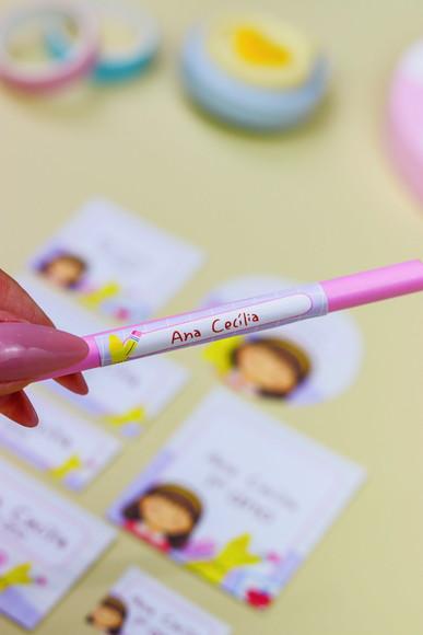 Kit Etiqueta para Lapis Personalizado - 60 Unidades