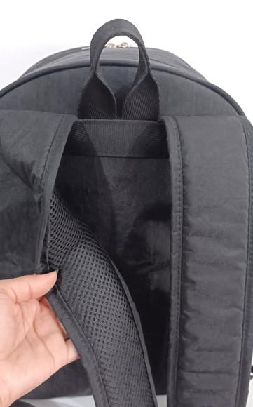 Mochila Universitária Nylon Amassado + Brinde Estojo Triplo