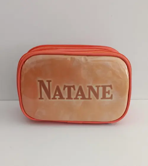 Estojo Big 100 Pens Laranja Personalizado - Estojo Triplo