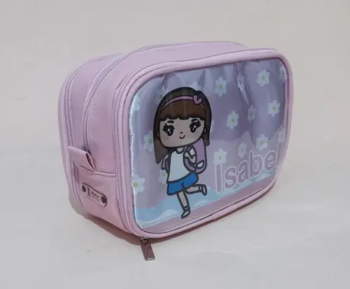 Estojo Big 100 Pens Menininha Rosa - Estojo Triplo