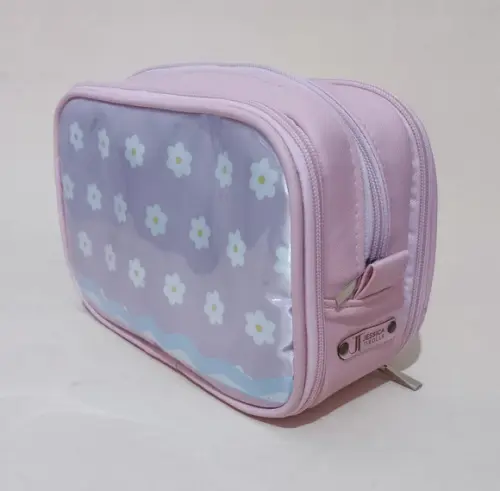 Estojo Big 100 Pens Menininha Rosa - Estojo Triplo