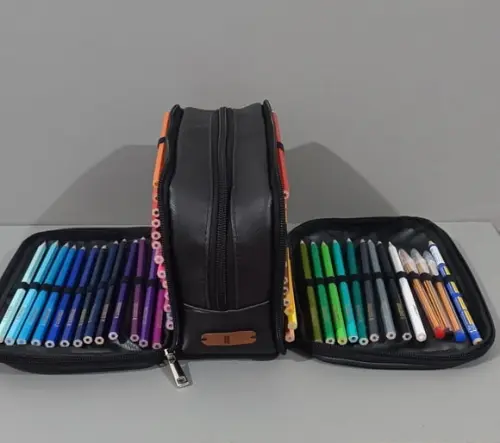 Estojo Big 100 Pens Personalizado - Estojo Triplo