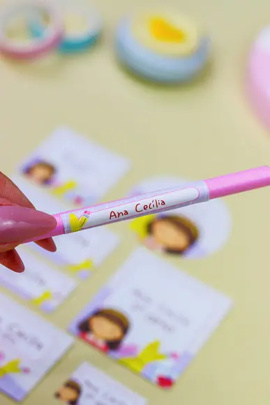Kit Etiqueta para Lapis Personalizado - 60 Unidades