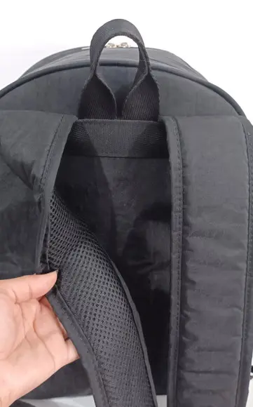 Mochila Universitária Nylon Amassado + Brinde Estojo Triplo