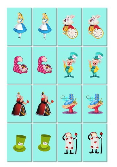 Jogo da Memória Alice no Pais das Maravilhas