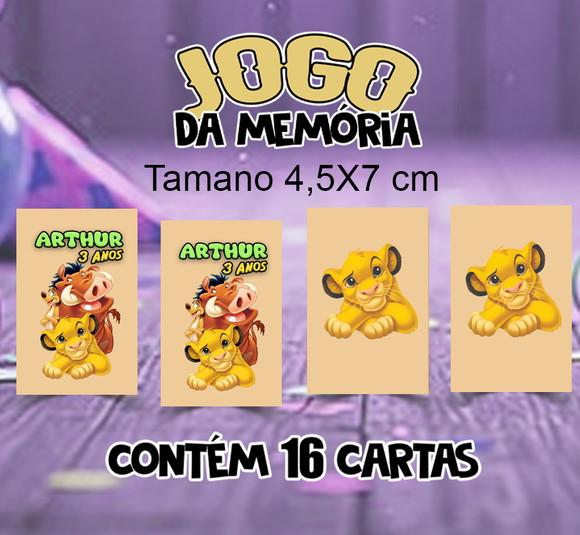 Jogo da Memória Rei Leão