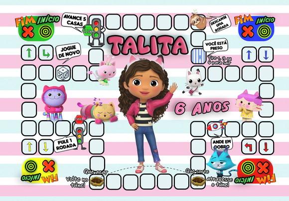 Jogo Ludo a Casa Mágica da Gabby