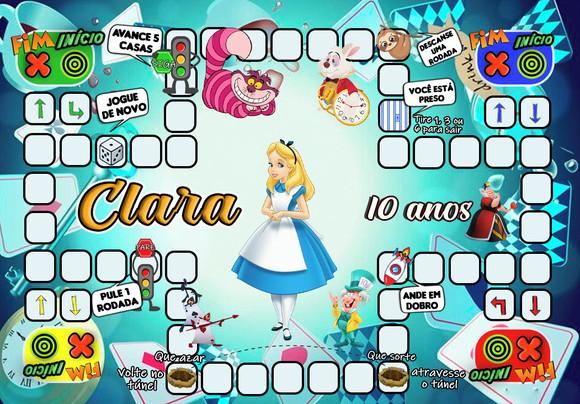 Jogo Ludo Alice no País das Maravilhas