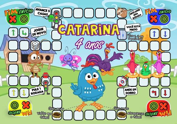 Jogo Ludo Galinha Pintadinha