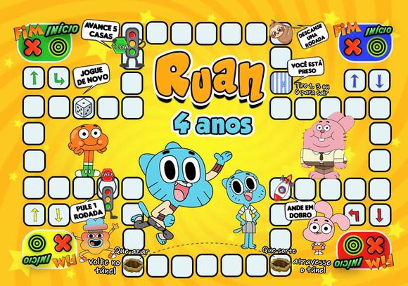 Jogo Ludo o Incrível Mundo de Gumball