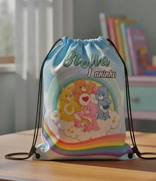 Mochilinha Saco Ursinhos Carinhosos