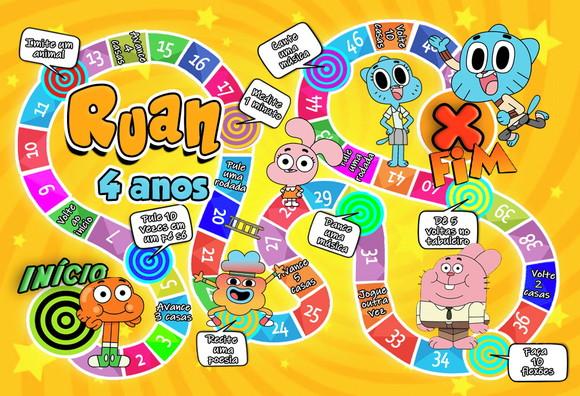 o Incrível Mundo de Gumball Tabuleiro