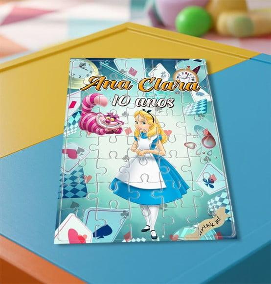 Quebra Cabeça Alice no País das Maravilhas - 40 Peças