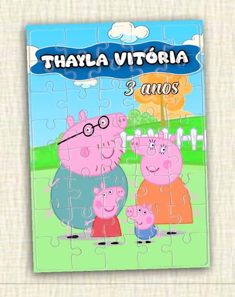 Quebra Cabeça Família Pig