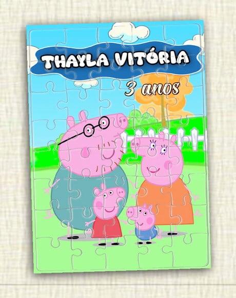 Quebra Cabeça Família Pig