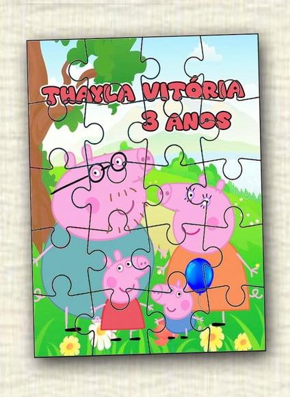 Quebra Cabeça Família Pig - 20 Peças