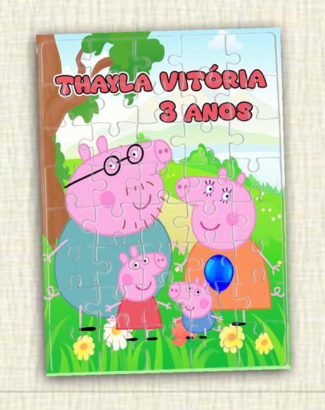 Quebra Cabeça Família Pig