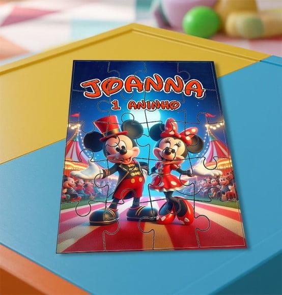 Quebra Cabeça Mickey Circo * 20 Peças