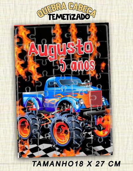 Quebra Cabeça Monster Truck Hot Wheels