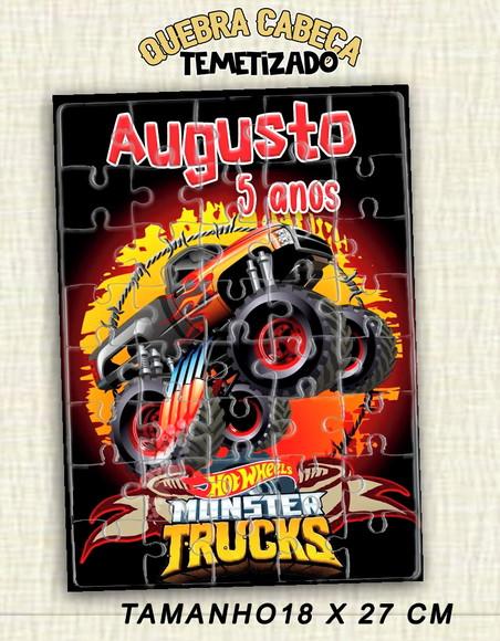 Quebra Cabeça Monster Truck Hot Wheels