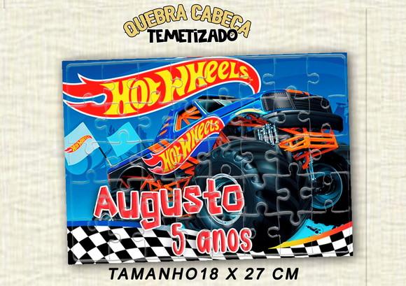 Quebra Cabeça Monster Truck Hot Wheels