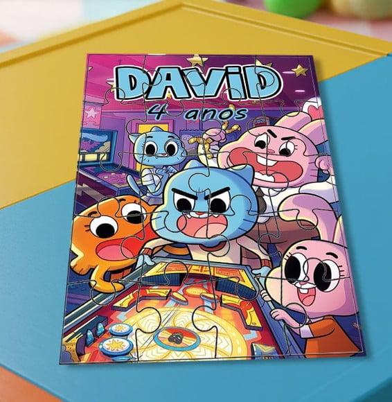 Quebra Cabeça o Incrível Mundo de Gumball * 20 Peças