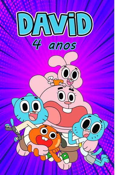 Quebra Cabeça o Incrível Mundo de Gumball * 40 Peças
