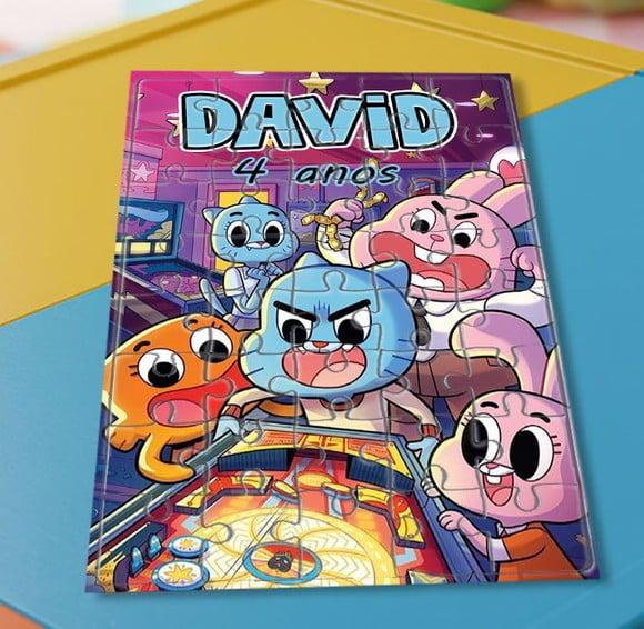 Quebra Cabeça o Incrível Mundo de Gumball * 40 Peças