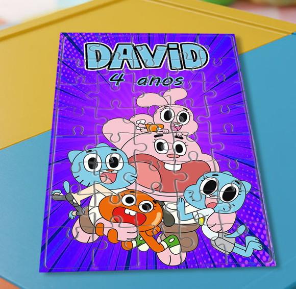 Quebra Cabeça o Incrível Mundo de Gumball * 40 Peças