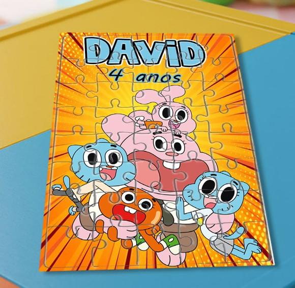 Quebra Cabeça o Incrível Mundo de Gumball * 40 Peças