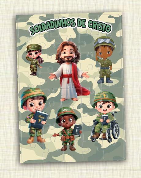 Quebra Cabeça Soldadinhos de Jesus - 20 Peças