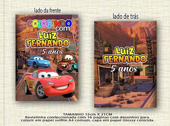 Revistinha para Colorir Carros *
