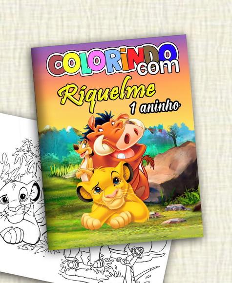 Revistinha para Colorir Rei Leão