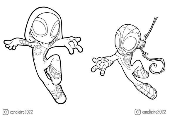 Revistinha para Colorir Spidey e Seus Amigos Espetaculares