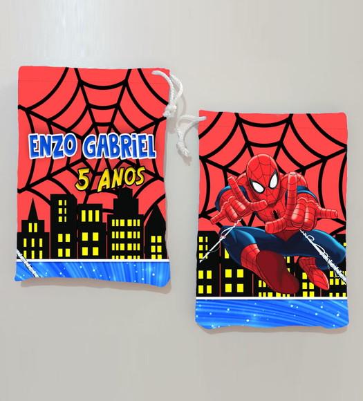 Sacolinha / Saquinho Surpresa Homem Aranha para Guloseimas