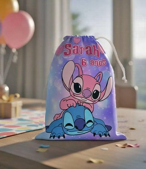 Sacolinha / Saquinho Surpresa Lilo e Stitch para Guloseimas