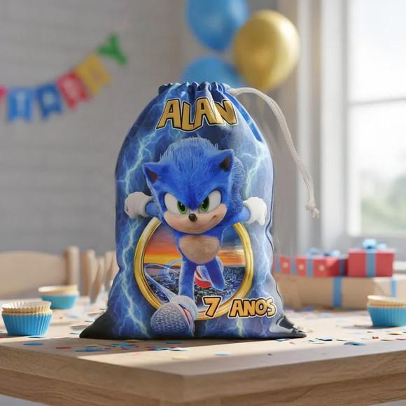 Sacolinha / Saquinho Surpresa Sonic para Guloseimas