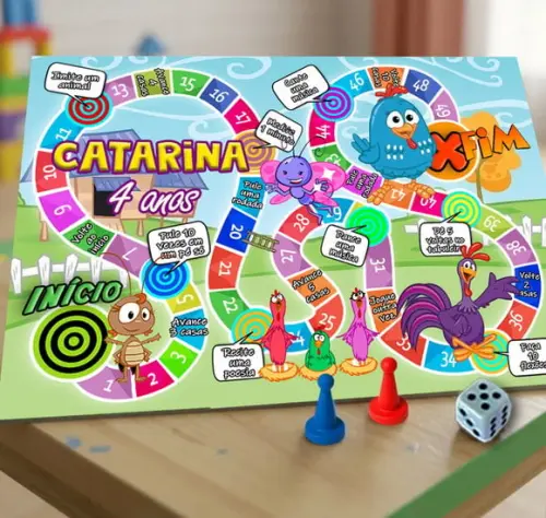 Galinha Pintadinha Tabuleiro