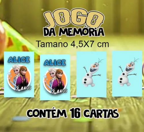 Jogo da Memória Frozen