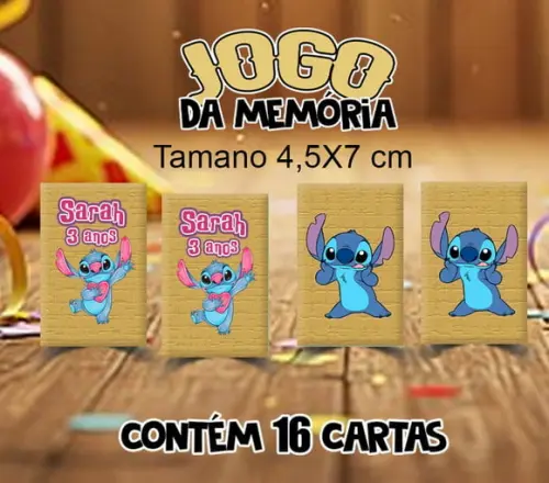 Jogo da Memória Lilo & Stich