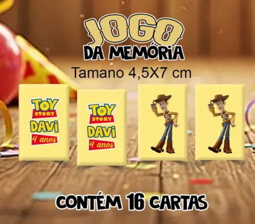 Jogo da Memória Toy Story